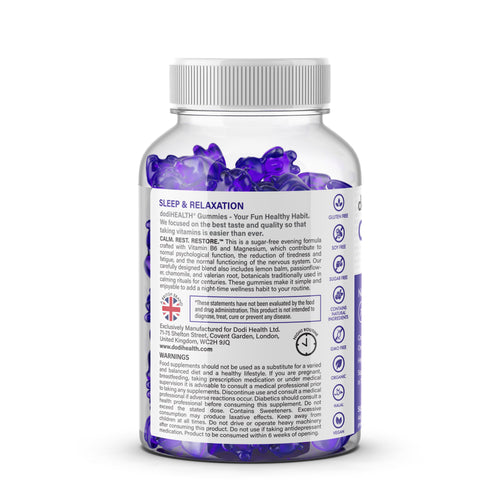 Complete Sleep Gummies with Magnesium & Valerian Root - Sugar-Free UK
