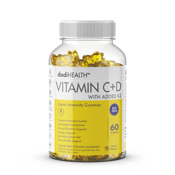 Immunity Gummies with Vitamin C, D3 & K2 - Sugar-Free, Halal, UK