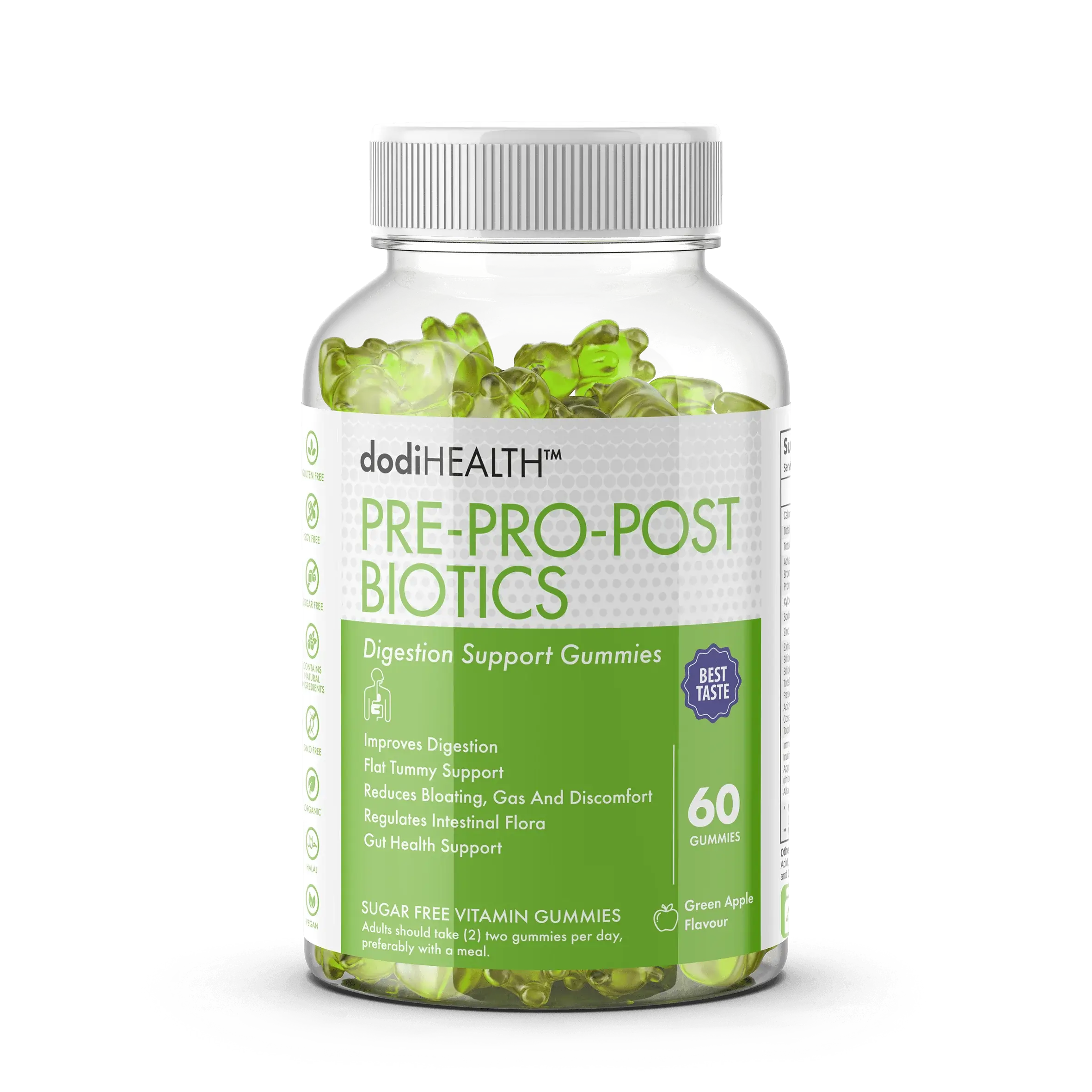 Pre Pro Post Biotic Gummies - 90 Billion CFU Gut Health UK